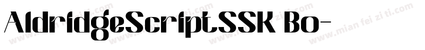 AldridgeScriptSSK Bo字体转换